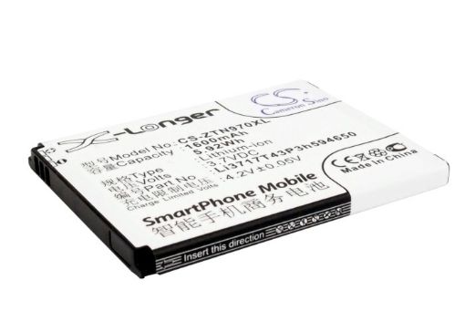Battery for ZTE Z755 Z752C Z750C Warp Sequent V970T V930 Li3716T42P3h - 1