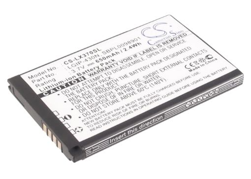 Battery for LG Wine UN430, TM300, T310, LX370 (LGIP-430N) - 1