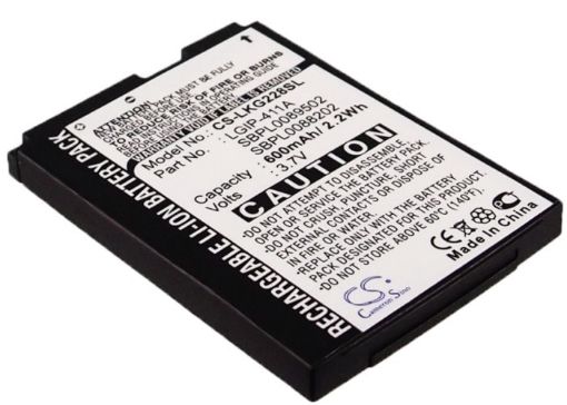 LG LX160 KG375 KG288 CG810 CG180 Battery LGIP-411A SBPL0088202 - 1