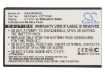 Battery for Spectralink 7700 & 7500 Series (p/n 84743424 84743428) - 5
