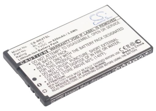 Nokia X3 7310c 7210s 6700s 6600f 5310 Battery BL-4CT - 1