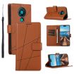 Nokia 3.4 PU Leather Phone Case - Brown - 1