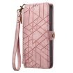 Samsung Galaxy A42 5G Pink Leather Zipper Wallet Phone Case - 2