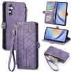 Samsung Galaxy A71 5G Geometric Zipper Wallet Leather Phone Case - 1