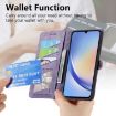 Samsung Galaxy A71 5G Geometric Zipper Wallet Leather Phone Case - 5