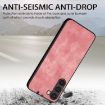 Samsung Galaxy S8 Vintage Leather PC Back Cover Phone Case - Pink - 3