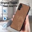 Samsung Galaxy A71 5G Vintage Leather PC Back Cover Phone Case Brown - 5