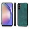 Samsung Galaxy A12 Vintage Leather PC Back Cover Phone Case Green - 2