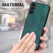 Samsung Galaxy A12 Vintage Leather PC Back Cover Phone Case Green - 4