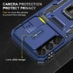 Samsung Galaxy A15 Armor PC + TPU Camera Shield Phone Case - Navy Blue - 5