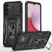 Samsung Galaxy A05s Armor PC + TPU Camera Shield Phone Case - Black - 1