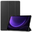 Samsung Galaxy Tab S9 FE Black Leather Tablet Case - 1