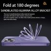 iPhone XS/X MagSafe Metal Holder Frosted Translucent Phone Case - Dark Purple - 6