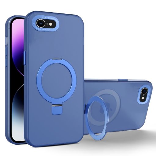 iPhone SE 2022/2020/8/7 MagSafe Metal Holder Case - Royal Blue - 1