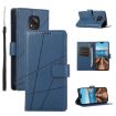 Motorola Moto G Power 2021 PU Leather Phone Case (Blue) - 1