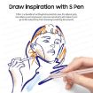 Gold Stylus Pen for Samsung Galaxy Tab S7/S8/S9 - High Sensitivity - 4