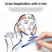 Blue Stylus Pen for Samsung Galaxy Tab S7/S8/S9 - High Sensitivity - 4