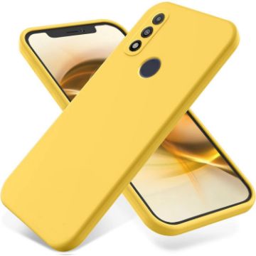 Motorola G Pure Yellow Silicone Shockproof Phone Case - 1