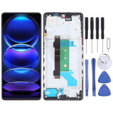 OLED LCD Screen for Xiaomi Redmi Note 12 Pro+ with Frame - 1