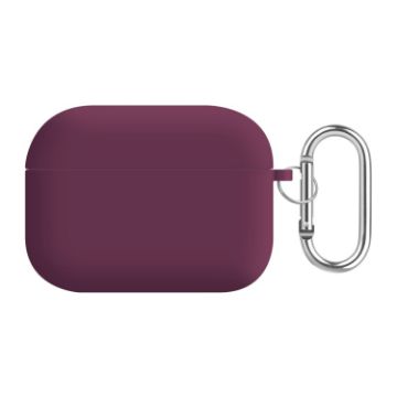 Picture of For AirPods Pro PC Lining Silicone Bluetooth Earphone Protective Case (Rose Purple Red)