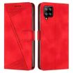 Samsung Galaxy A42 5G Red Leather Phone Case with Lanyard - 1
