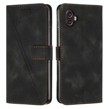 Samsung Galaxy Xcover 6 Pro Leather Phone Case with Lanyard - 1
