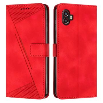 Samsung Galaxy Xcover 6 Pro Leather Phone Case - Red - 1
