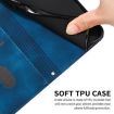 Samsung Galaxy A11 Blue Leather Phone Case with Long Lanyard - 6