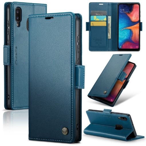 Samsung Galaxy A20/A30/M10s CaseMe 023 RFID Anti-theft Leather Phone Case - 1