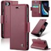 iPhone SE 2022/SE 2020/6/7/8 CaseMe 023 Wine Red Leather Phone Case - 1