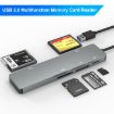 Rocketek CR308 USB3.0 Card Reader 5 in 1 (Silver Grey) - 2