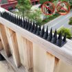 12 PCS Plastic Bird Repellent Thorns Fence Nails - Black - 1