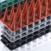 12 PCS Plastic Bird Repellent Thorns Fence Nails - Black - 2