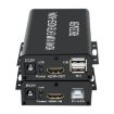 BW-HKE60A HDMI 60m KVM USB Extender POE Single-End Power Supply US Plug - 1