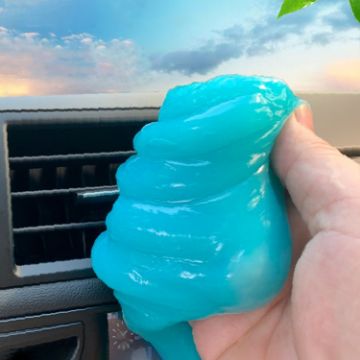 Sky Blue Car Clean Glue Gel Sticker - 1