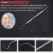 6 in 1 Dental Tool Set - Stainless Steel Probe, Dentist Tools, Tweezers - 5