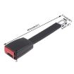 25cm Car Seat Belt Extension Snap Button, Black - 3