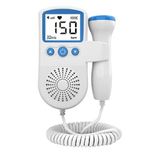 B3 Home Doppler Ultrasound Handheld Fetal Heart Monitor (Blue) - 1