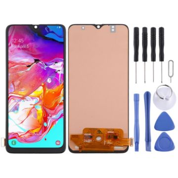 Samsung Galaxy A70 LCD Screen with Digitizer - Full Assembly (Black) - 1