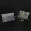 Mini Clear Acrylic Sign Display Stand Label Holder - 10 PCS - 4