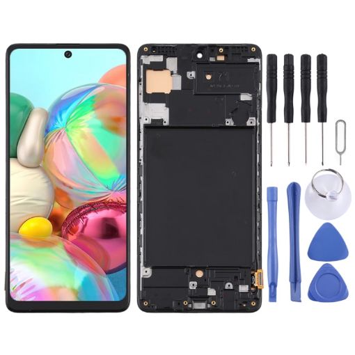 Samsung Galaxy A71 LCD Screen and Digitizer Assembly - Black - 1