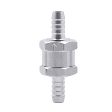 8mm Aluminium Fuel Petrol One Way Non Return Check Valve - 1