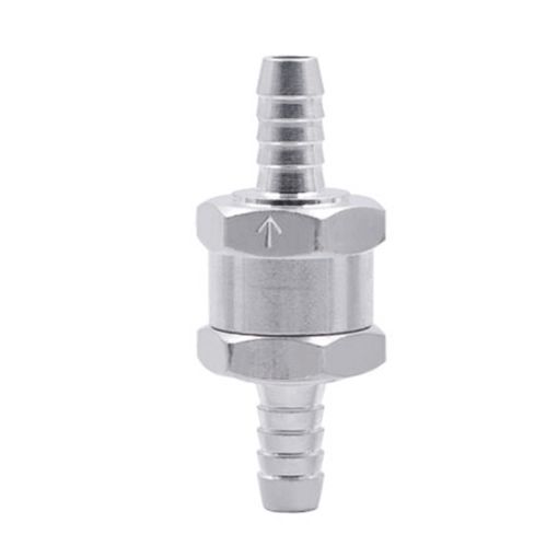 8mm Aluminium Fuel Petrol One Way Non Return Check Valve - 1