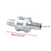 8mm Aluminium Fuel Petrol One Way Non Return Check Valve - 2