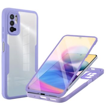 Xiaomi Redmi Note 10 5G Purple Phone Case - 360 Full Coverage - 1