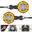 Universal Rotating LED Dual-color Turn Signal Light (Amber Yellow + White) - 1