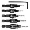 5 PCS Countersink Woodworking Drill Bit Set Hexagon Screw Tool - 4