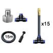 Brass Misting Nozzles Kit - 15m Garden Irrigation Sprayer - 1