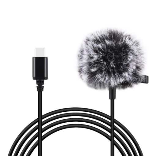 PULUZ 1.5m USB-C Lavalier Condenser Microphone - 1