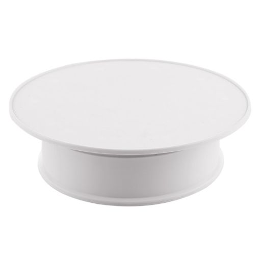 20cm Electric Rotating Turntable Display Stand - White - 1